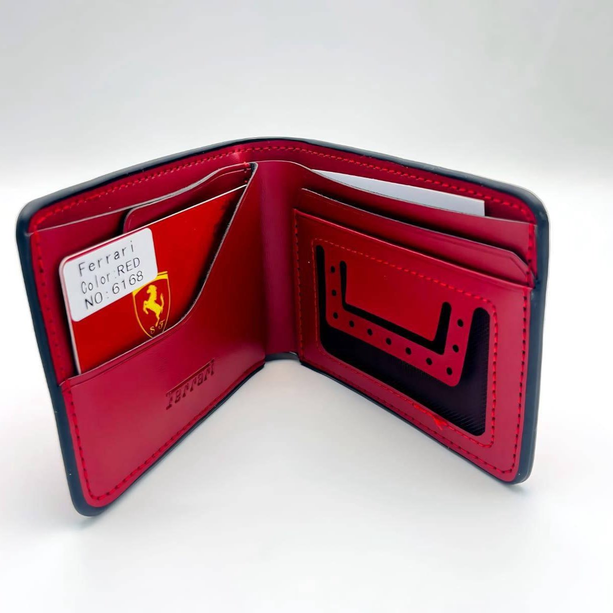 Men's Leather Plain Ferrari Wallet