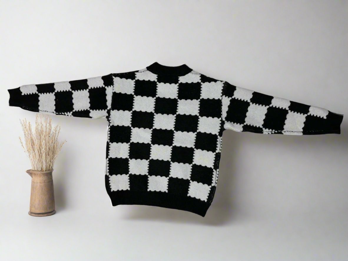 Cozy & Stylish Pure Wool Youngsters's Fleece-Lined Sweater with Trendy Design