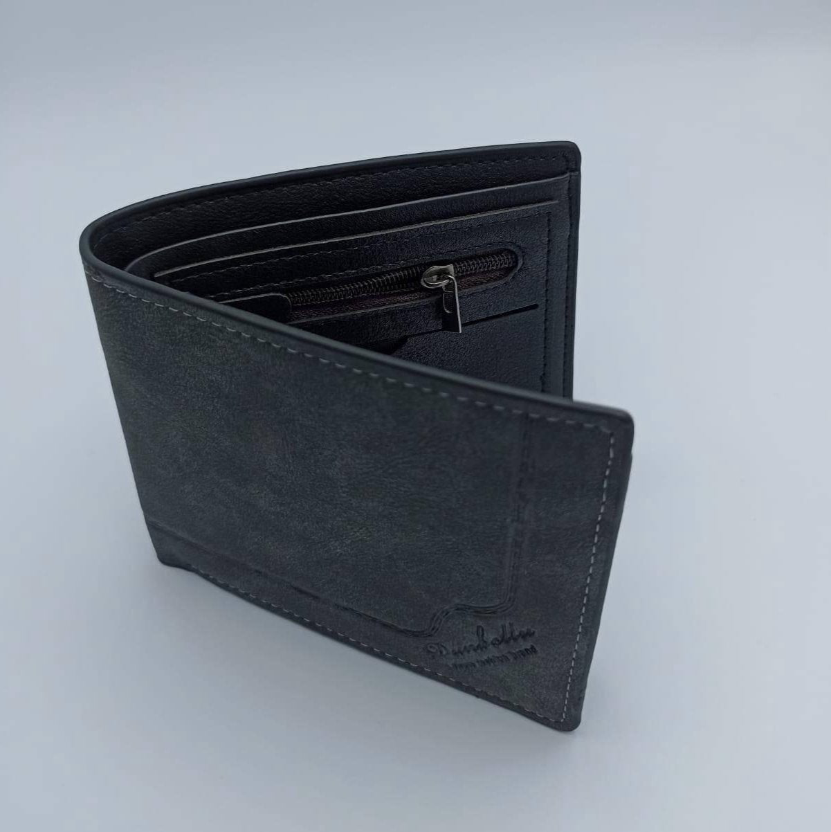 Men's Leather Plain Bifold Wallet