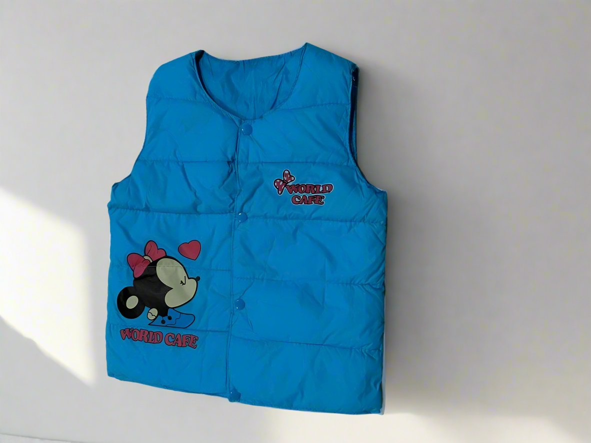 Youngsters' Cozy Down Vest, Sleeveless Puffer Jacket for Boys & Girls