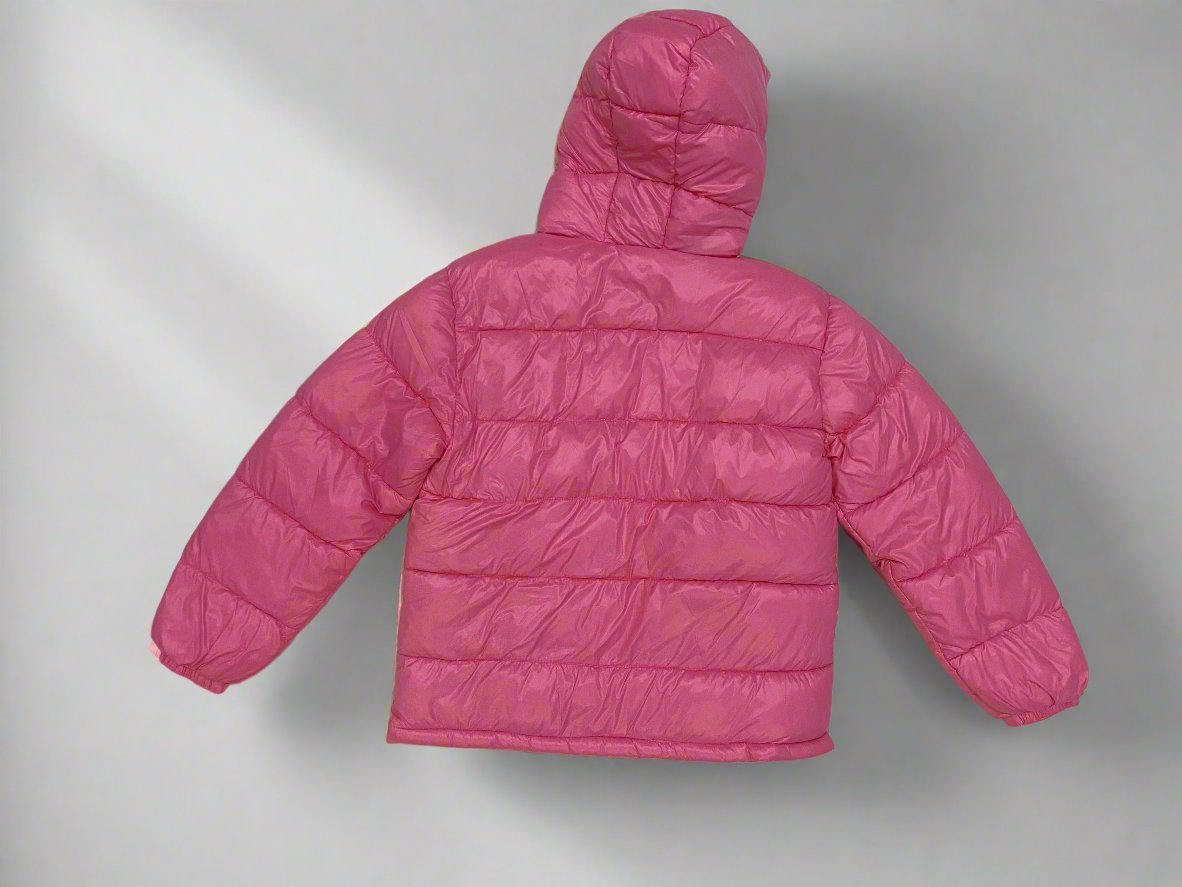 Girls Winter Lightweight Warm Puffer Jacket, Casual Style Polyester Filled Zip-Up Coat